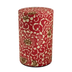 TeaSource Tea Accessories<Red Flower | Washi Tea Tin - 3.5 oz.